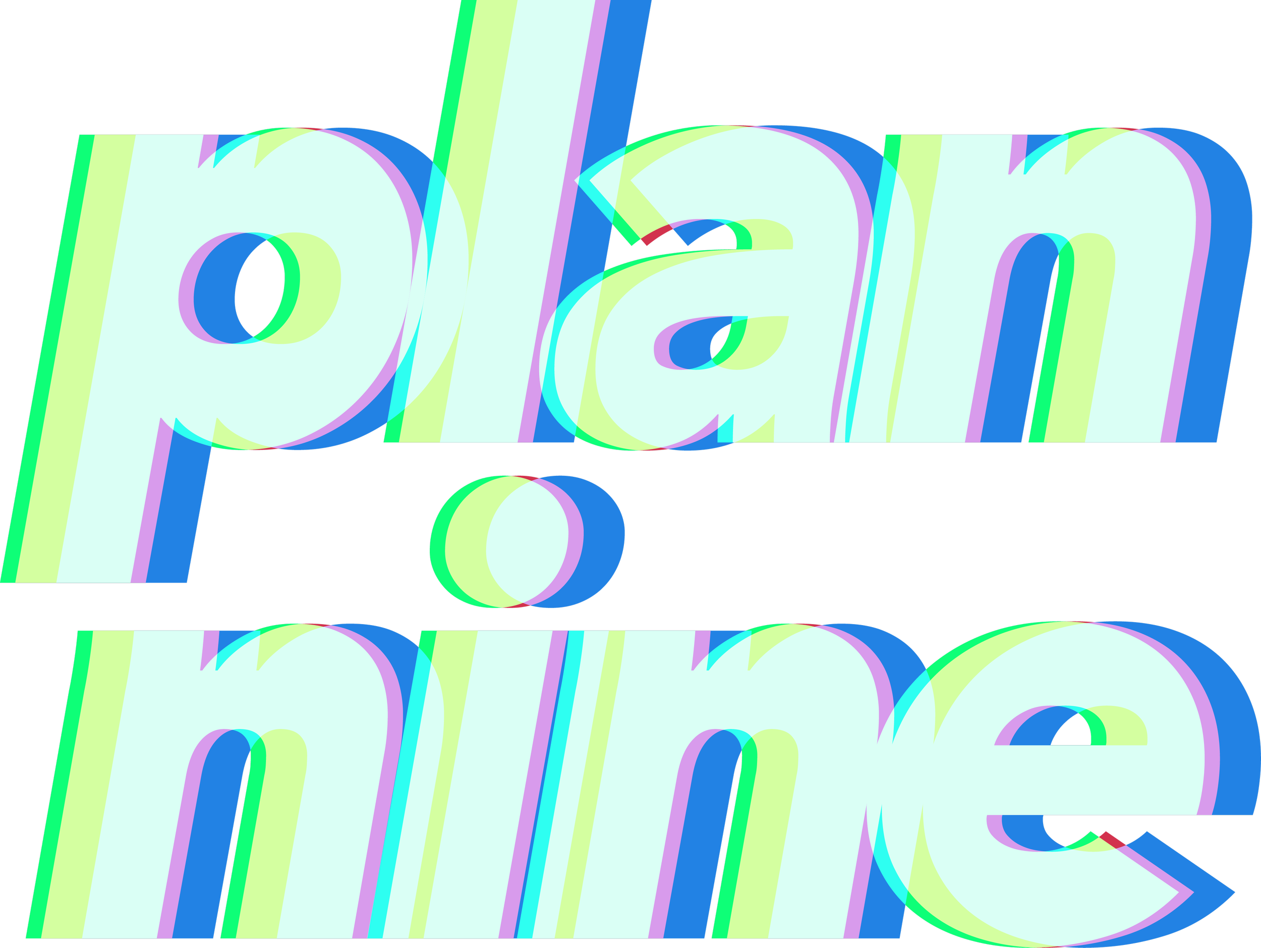 Plan Nine · colour wordmark